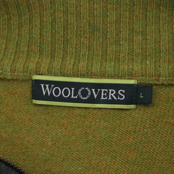 WOOLOVERS Men's Wool 1/4 Zip Sweater Size L - Picture 5 of 6